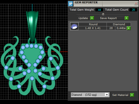 हार्ट ब्लॉसम डायमंड पेंडेंट 3डी प्रिंट करने योग्य मॉडल 3D प्रिंट मॉडल