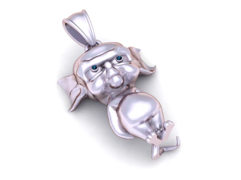 Sassy Mouse Sterling Pendant 3d printable model 3D Print Model