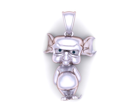 Sassy Mouse スターリング ペンダント 3D 印刷可能モデル 3Dプリントモデル