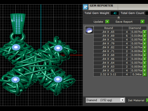 Elmas haç kolye 3D Yazdırılabilir Model 3D Baskı Modeli