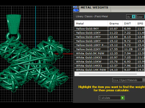 Diamond cross pendant 3D Printable Model 3D Print Model