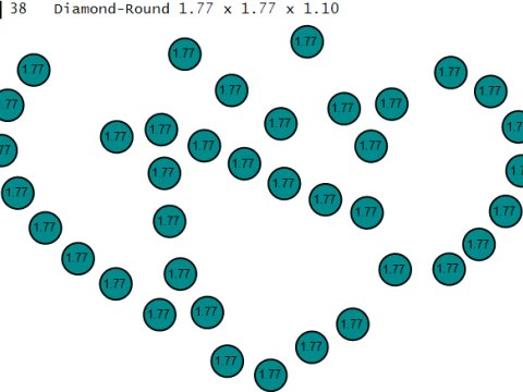 Modelo para impress&atilde;o 3D do pingente do alfabeto N do cora&ccedil;&atilde;o Modelo de Impressão 3D