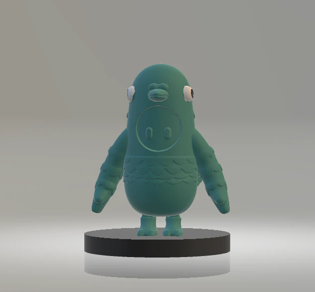 Green Pigeon Toy Cute 3D Printable Bird Model 3D Print Model .c4d .max .obj .3ds .fbx .stl .blend 