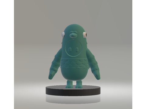 Green Pigeon Toy Cute 3D Printable Bird Model 3D Print Model
