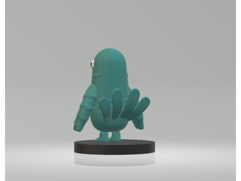 Mainan Merpati Hijau Model Burung Lucu 3D yang Dapat Dicetak Model Cetak 3D