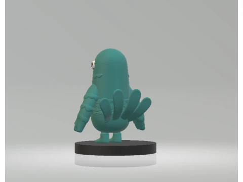 Green Pigeon Toy Cute 3D Printable Bird Model 3D Print Model
