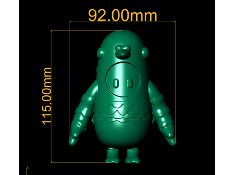 Mainan Merpati Hijau Model Burung Lucu 3D yang Dapat Dicetak Model Cetak 3D