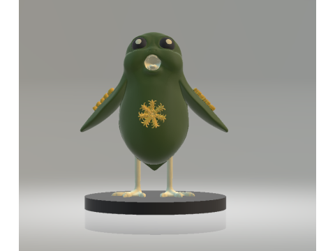 Model Cetak 3D Mainan Makhluk Bubble Breeze Model Cetak 3D