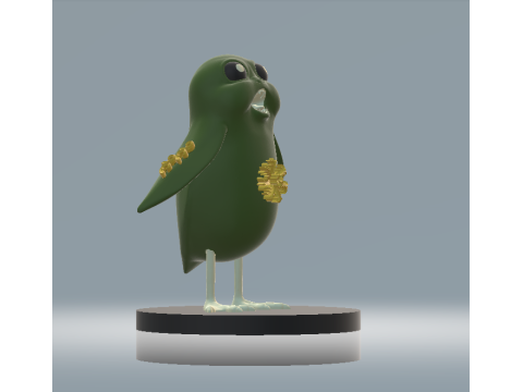 Model Cetak 3D Mainan Makhluk Bubble Breeze Model Cetak 3D