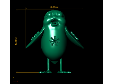 Model Cetak 3D Mainan Makhluk Bubble Breeze Model Cetak 3D