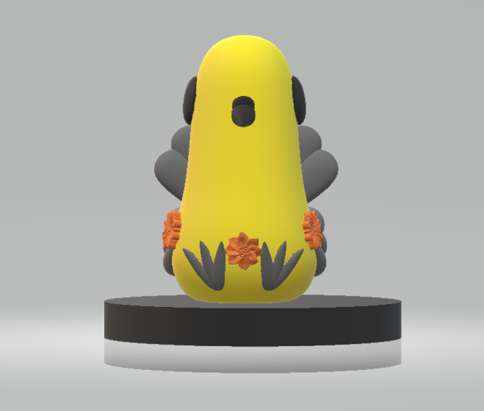 Model Cetak 3D Mainan Burung Bunga Cerah Model Cetak 3D .c4d .max .obj .3ds .fbx .stl .blend