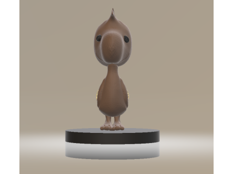 Figurka Chubby Bird, zabawka do wydrukowania w 3D Model do druku 3D