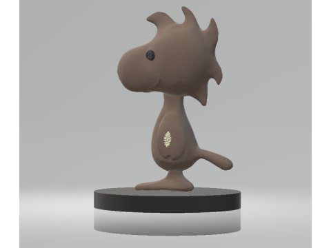 Chubby Bird Figurine 3D Printable Toy 3D Print Model