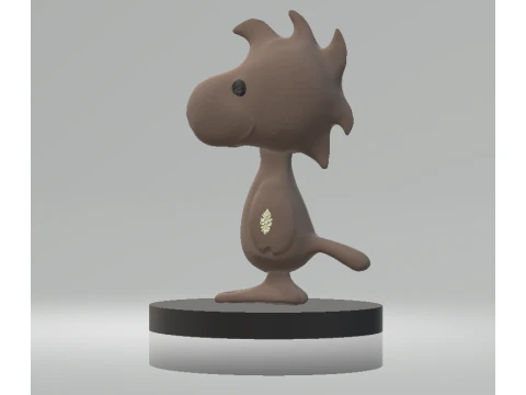 Chubby Bird Figurine 3D Printable Toy 3D Print Model