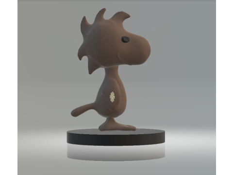 Chubby Bird Figurine 3D Printable Toy 3D Print Model