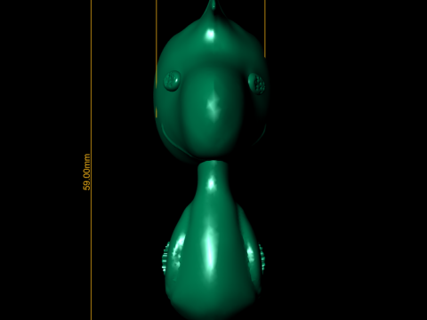 Chubby Bird Figurine 3D Printable Toy 3D Print Model