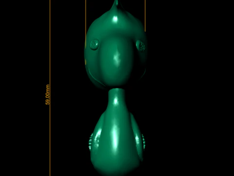 Chubby Bird Figurine 3D Printable Toy 3D Print Model