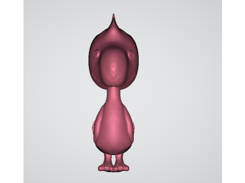 Chubby Bird Figurine 3D Printable Toy 3D Print Model