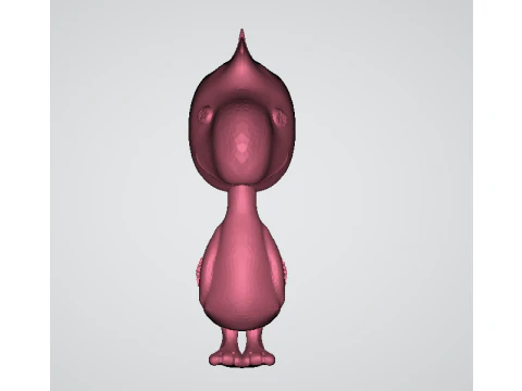 Chubby Bird Figurine 3D Printable Toy 3D Print Model