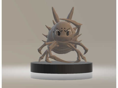 Model do druku 3D wściekłego pająka Model do druku 3D