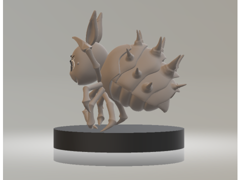 Modelo para impressão 3D de brinquedo de aranha irritada Modelo de Impressão 3D