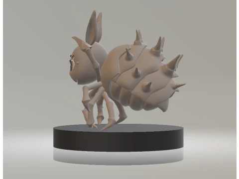 Angry Spider Toy 3D Printable Model 3D Print Model