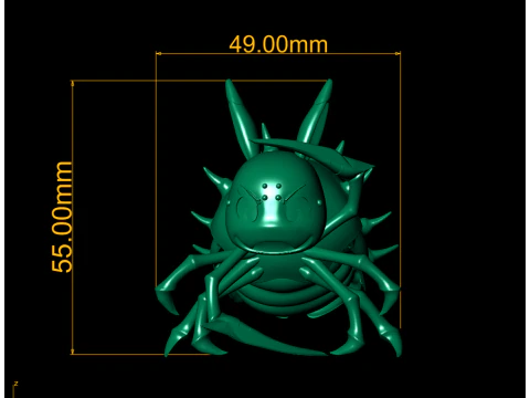 Angry Spider Toy 3D Printable Model 3D Print Model