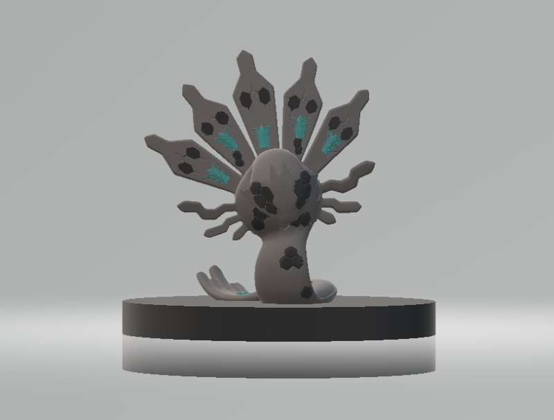 Mystic Tail Creature 3D Printable Toy 3D Print Model .c4d .max .obj .3ds .fbx .stl .blend 