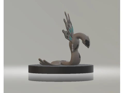 Mystic Tail Creature 3D Printable Toy 3D Print Model