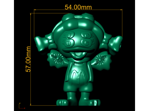 Brinquedo para impressão em 3D de personagem fofo de quatro olhos Bubble Bindi Girl Modelo de Impressão 3D