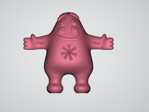 Uściskaj potwora z trzema oczami, zabawkowy model 3D do druku Model do druku 3D