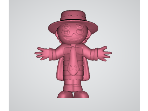 Odd Professor Four-Eye Gentle Toy Figure 3D-druckbares Modell 3D Druckmodell