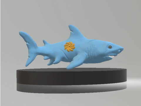 Ocean Buddy Shark Cute Fantasy Shark 3D Printable Model 3D Print Model