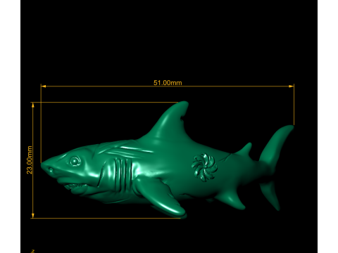 Ocean Buddy Shark Simpatico squalo fantasy Modello stampabile 3D Modello di stampa 3D