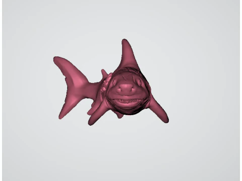 Ocean Buddy Shark Cute Fantasy Shark 3D Printable Model 3D Print Model