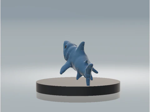 Mega Chomp Shark Action Creature Toy 3D Printable Model 3D Print Model