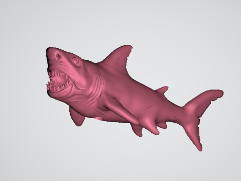 Zabawka Mega Chomp Shark Action Creature Model 3D do druku Model do druku 3D