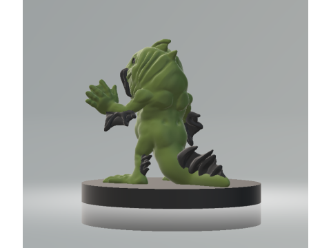 Swamp Wanderer Creature Fantasy Amphibian Modèle imprimable en 3D Modèles 3D en vedette