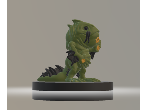 Swamp Wanderer Creature Fantasy Amphibian Modèle imprimable en 3D Modèles 3D en vedette