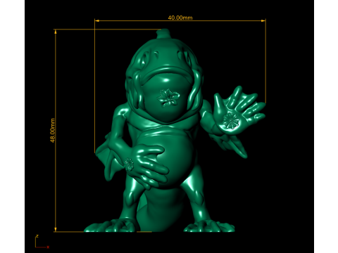 Swamp Wanderer Creature Fantasy Amphibian Modèle imprimable en 3D Modèles 3D en vedette