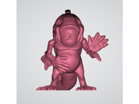 Swamp Wanderer Creature Fantasy Amphibian Modèle imprimable en 3D Modèles 3D en vedette