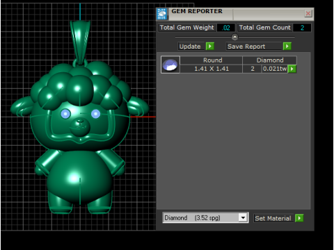 귀여운 양 펜던트 3D 인쇄 가능한 모델 3D 프린트 모델