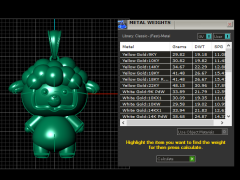 귀여운 양 펜던트 3D 인쇄 가능한 모델 3D 프린트 모델