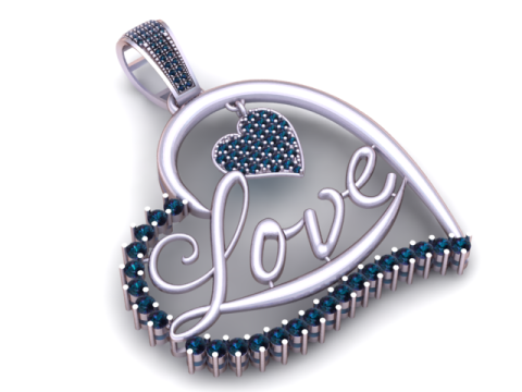 Подвеска в виде сердца вечной любви 3D модель для печати 3D Принт Модель