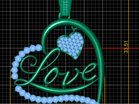 Подвеска в виде сердца вечной любви 3D модель для печати 3D Принт Модель