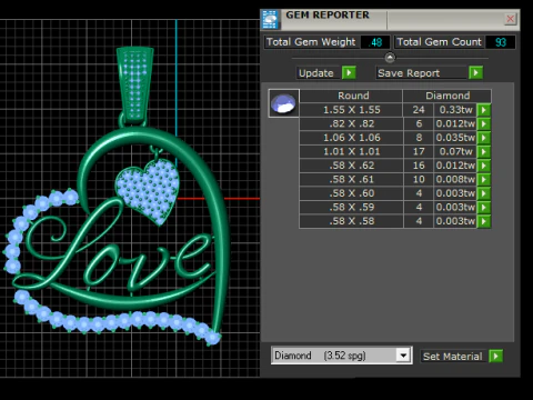 Eternal Love Heart Pendant 3D Printable Model 3D Print Model