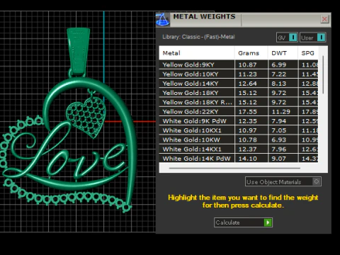 Eternal Love Heart Pendant 3D Printable Model 3D Print Model