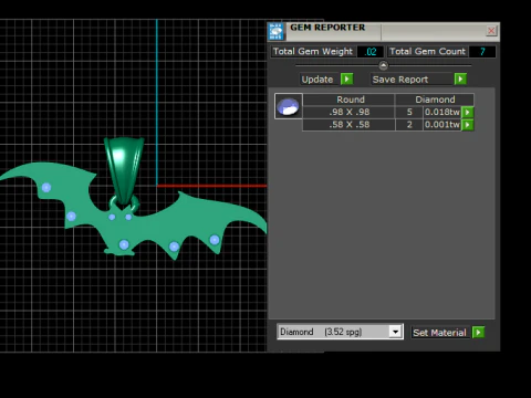 Golden Bat Pendant 3D Printable Model 3D Print Model