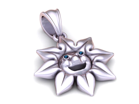 Smiling Sun Pendant 3D Printable Model 3D Print Model