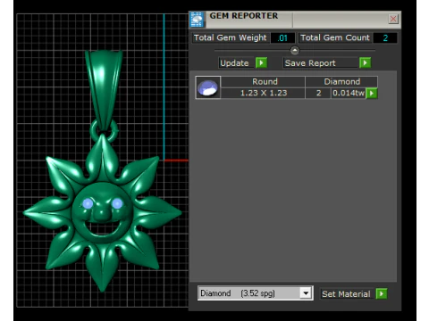 Smiling Sun Pendant 3D Printable Model 3D Print Model
